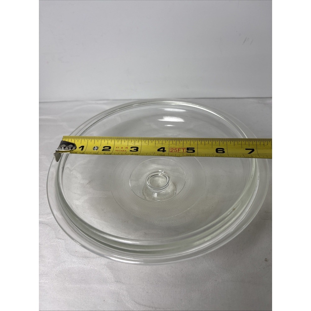 Glass Rival Crock Pot Clear Round Lid 7 3/4 inch Replacement 3100/2 Genuine Hazy - Picture 4 of 4